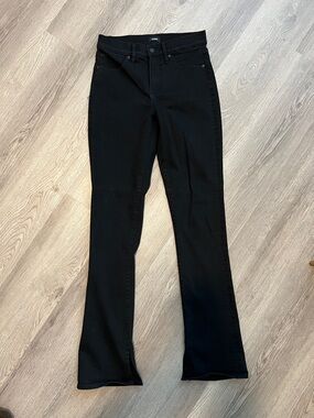 Women’s Black Flare Slit Jeans